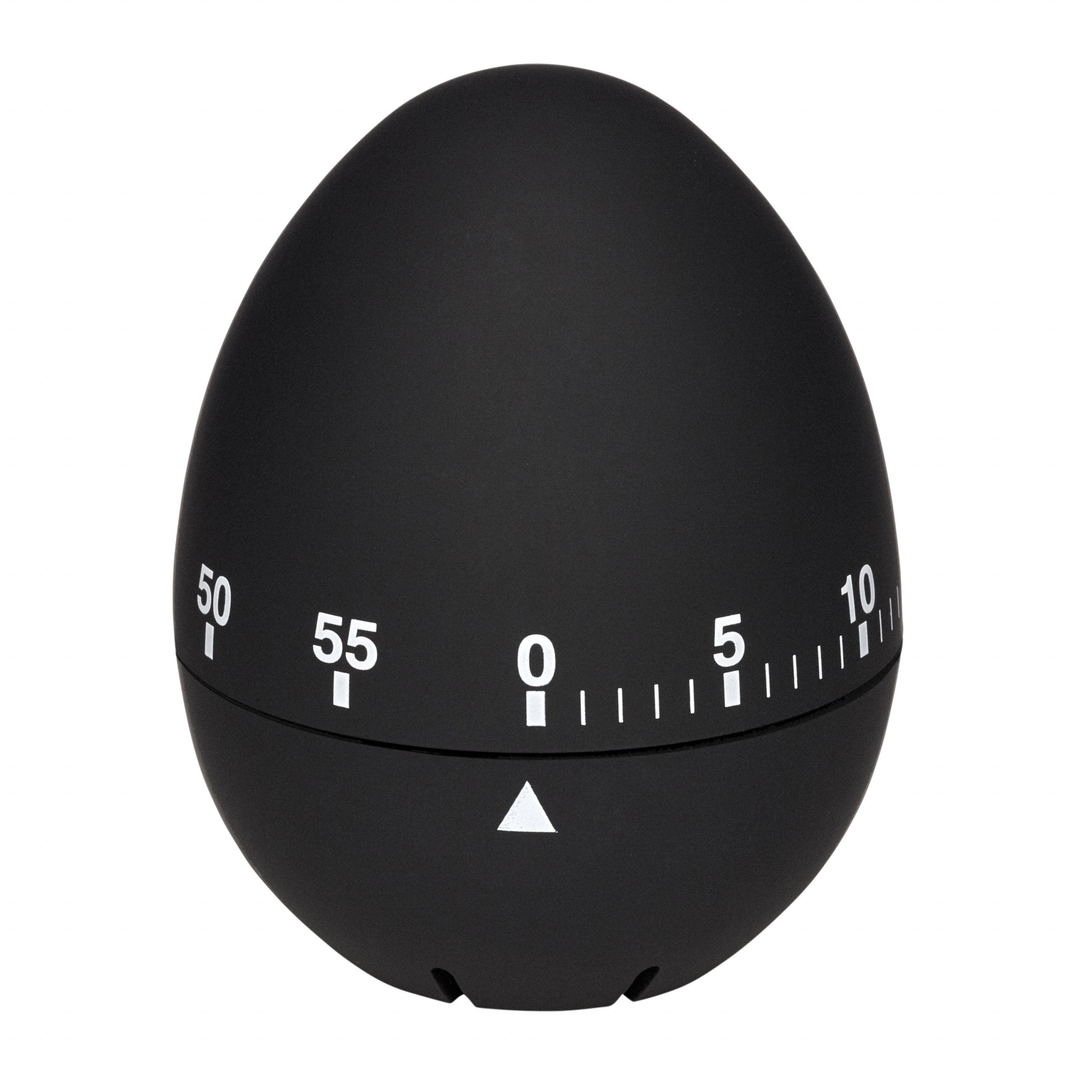 Classic Egg-Shaped Analogue Kitchen Timer with 60-Minute Mechanical Wind-Up Alarm
